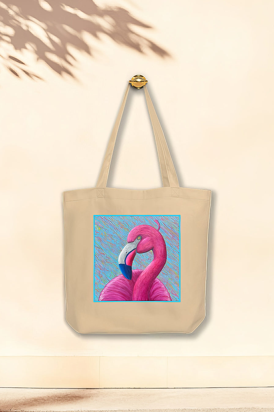 Flamingo Art Tote Bag – Flamenco of Colors, Eco-Friendly Limited