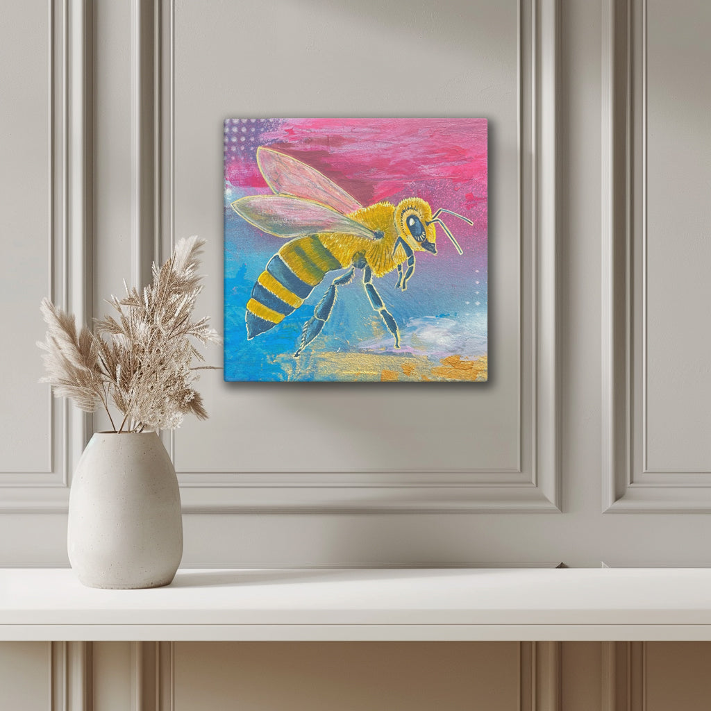 Bee Art Canvas – Golden Vice Limited Edition Canvas Print