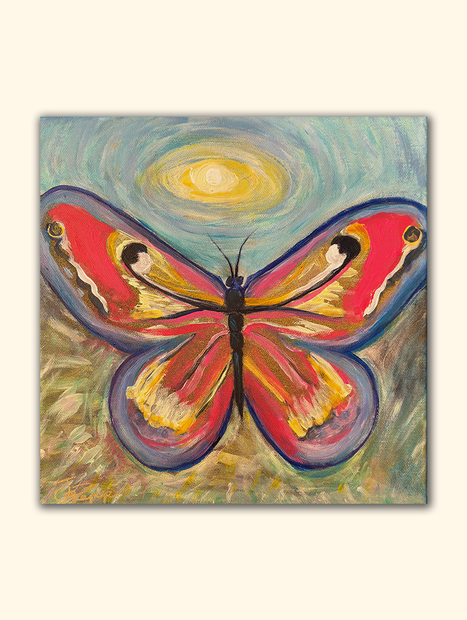 Butterfly of Light – Original Canvas Painting