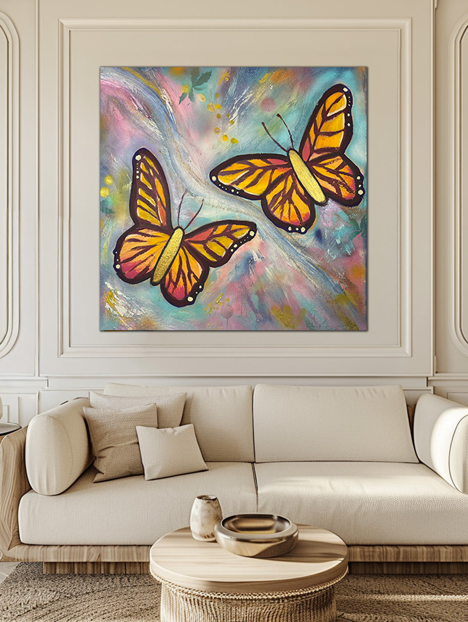 Butterfly Art – Dance of the Butterflies – Original Canvas Painting