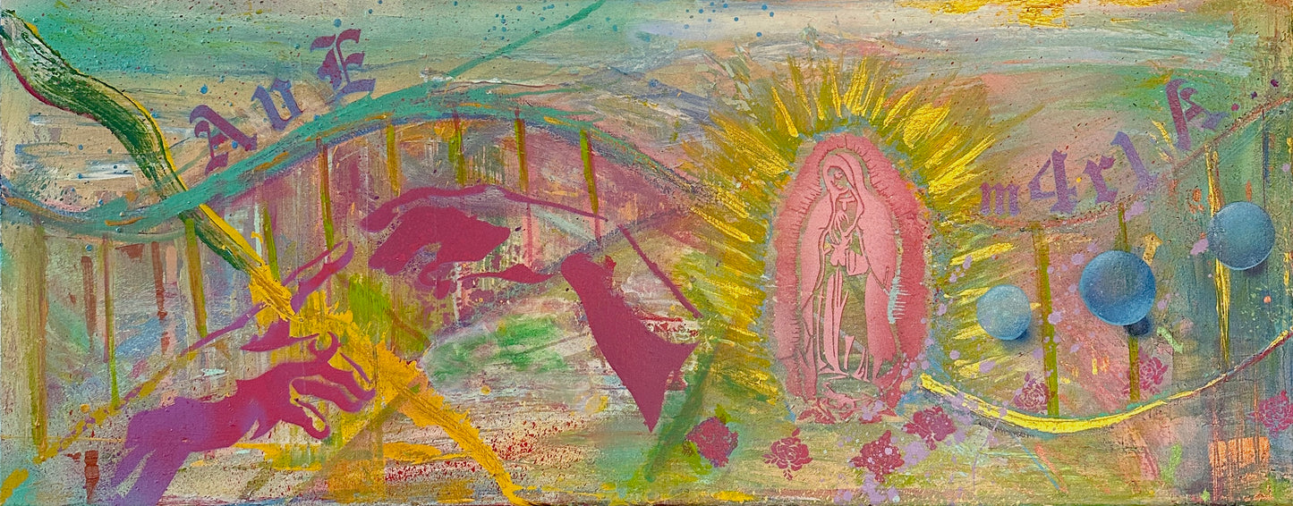 Spiritual Art – Ave Maria – Original Canvas Painting