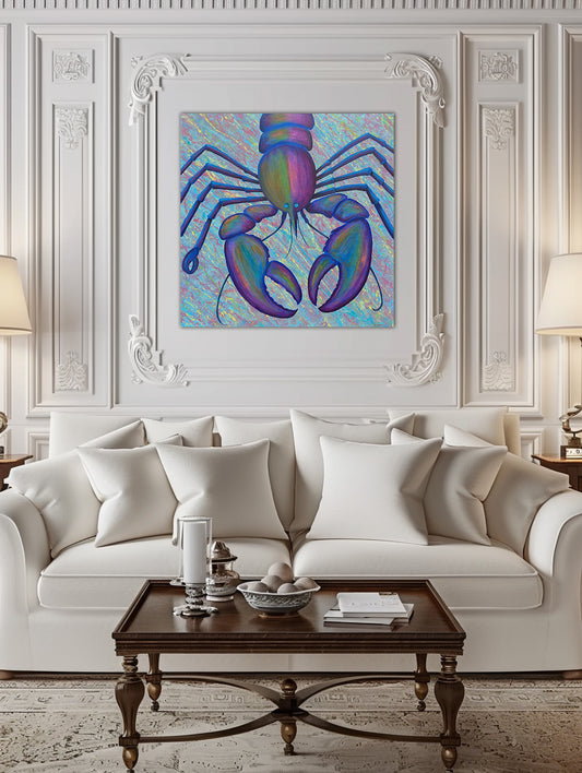 Lobster Art Canvas – Sea King Limited Edition Canvas Print