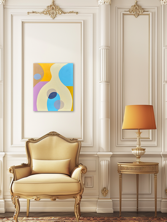 Curvy Abstract Art – Feminine Forms Original Canvas Painting