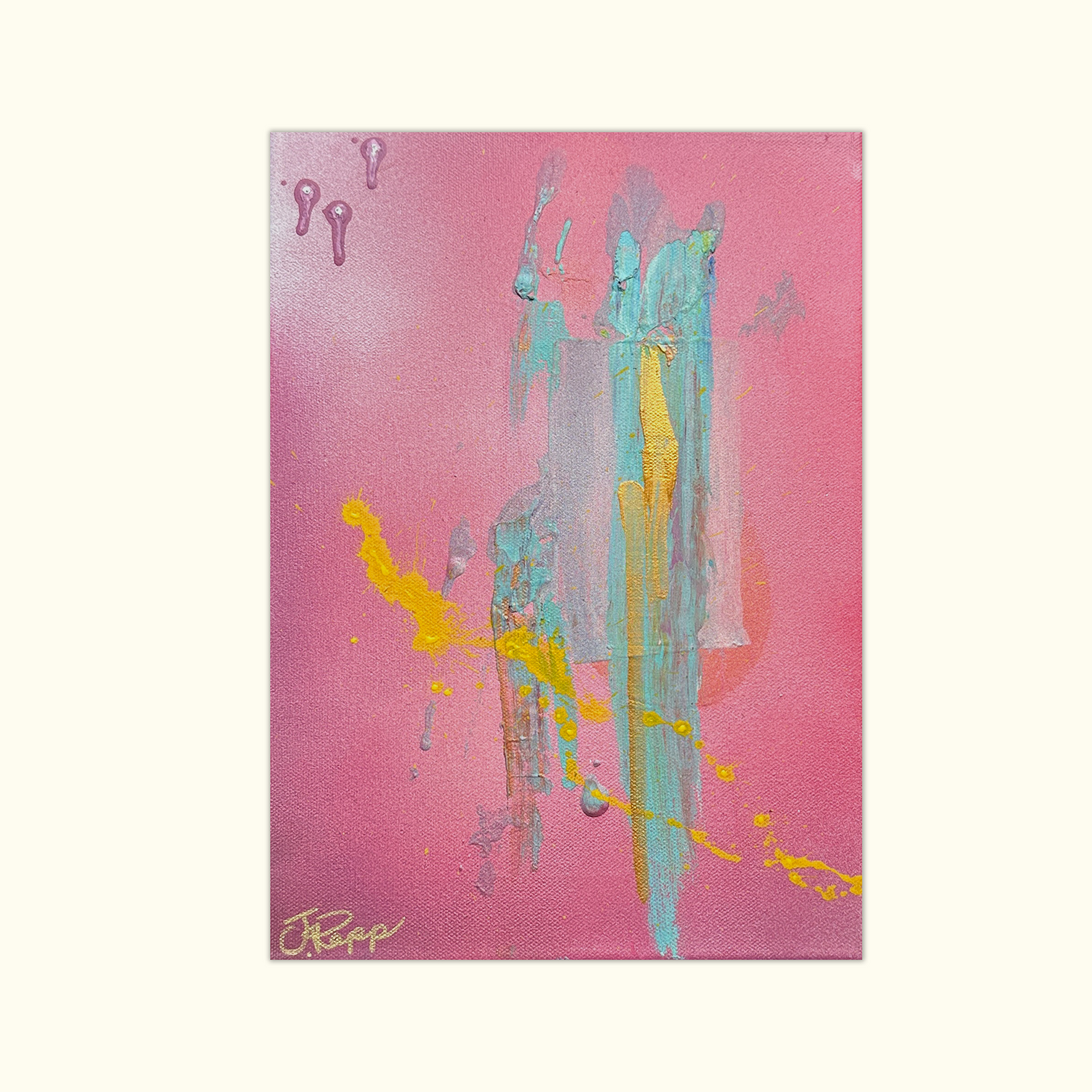 Arte abstracto – Éxtasis del espíritu Pintura original sobre lienzo