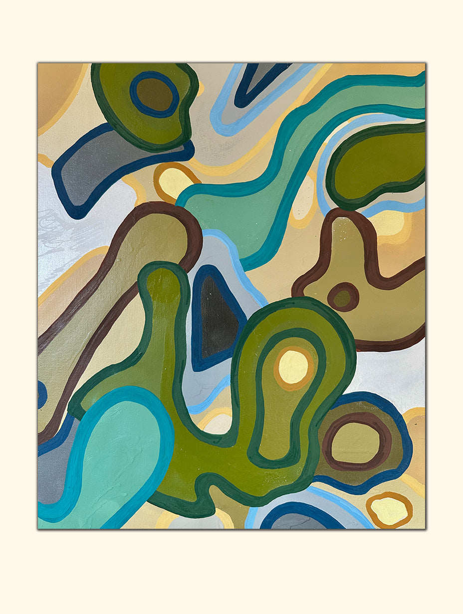 Abstract Art – Contours of Being – Original Canvas Painting