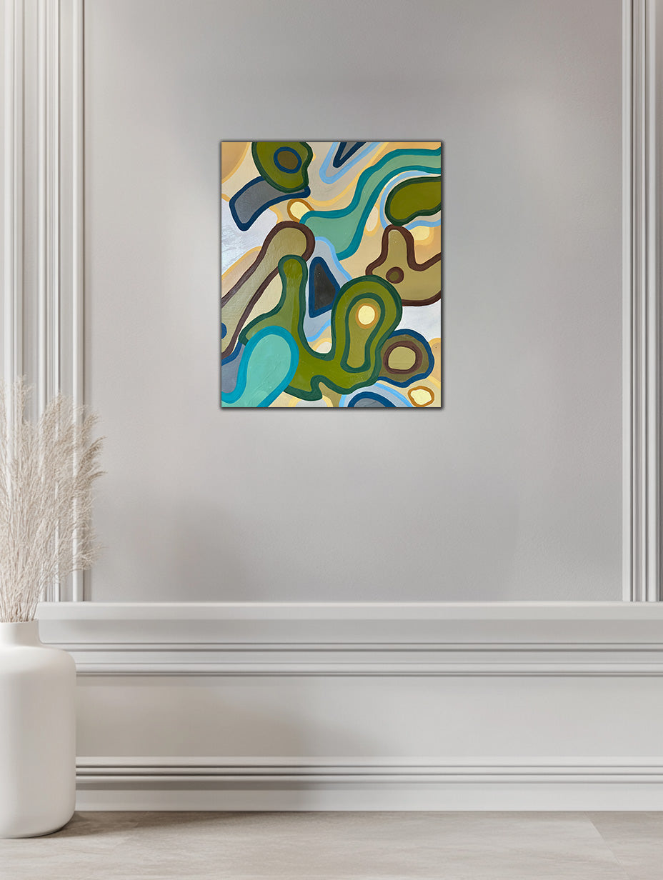 Abstract Art – Contours of Being – Original Canvas Painting