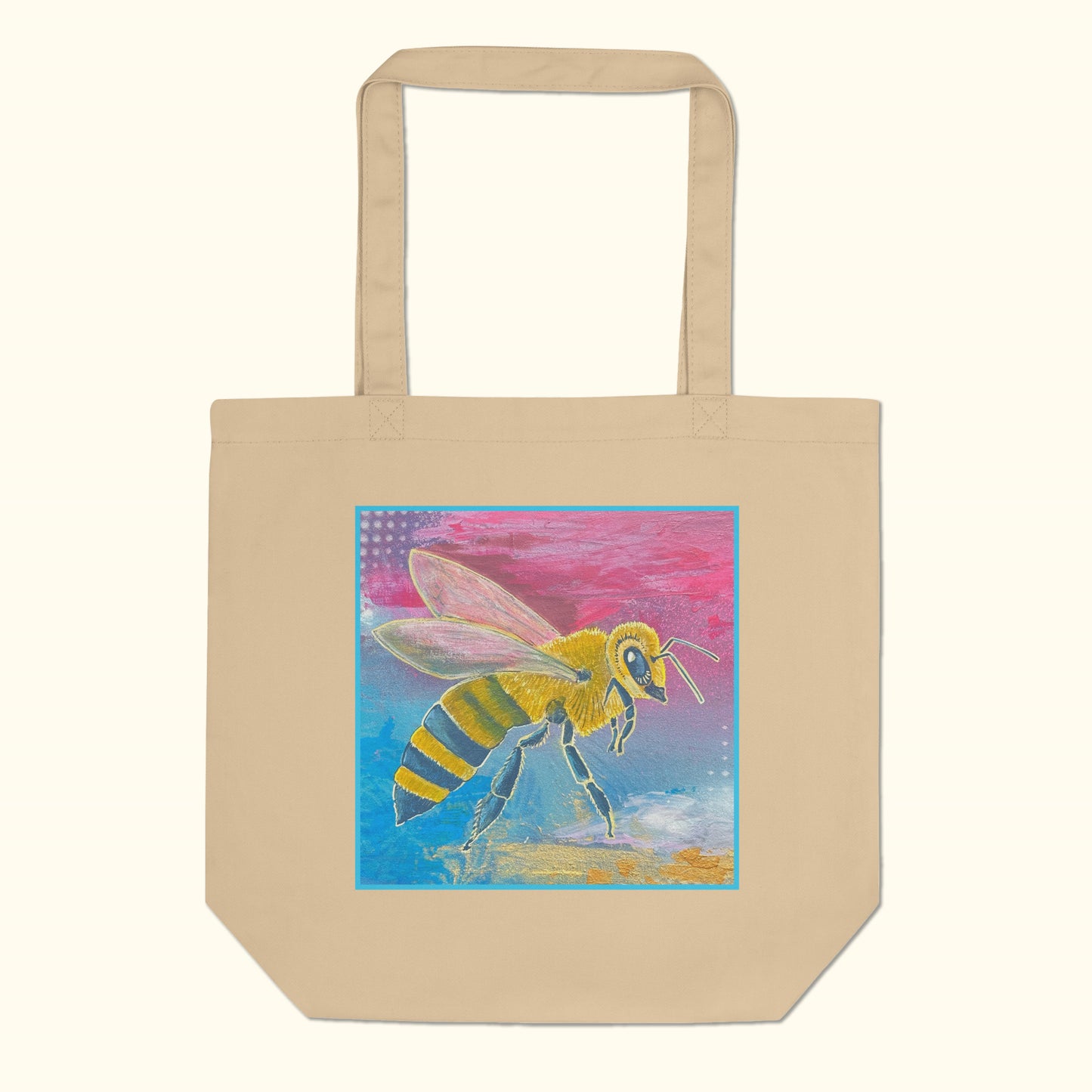 Bee Art Tote Bag – Golden Vice, Eco-Friendly Limited Edition