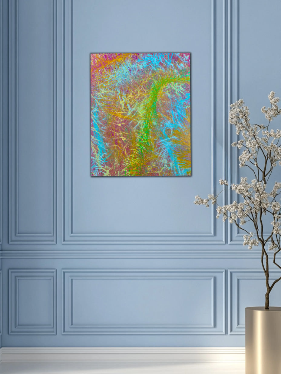 Abstract Art – Electric Spirit – Original Canvas Painting
