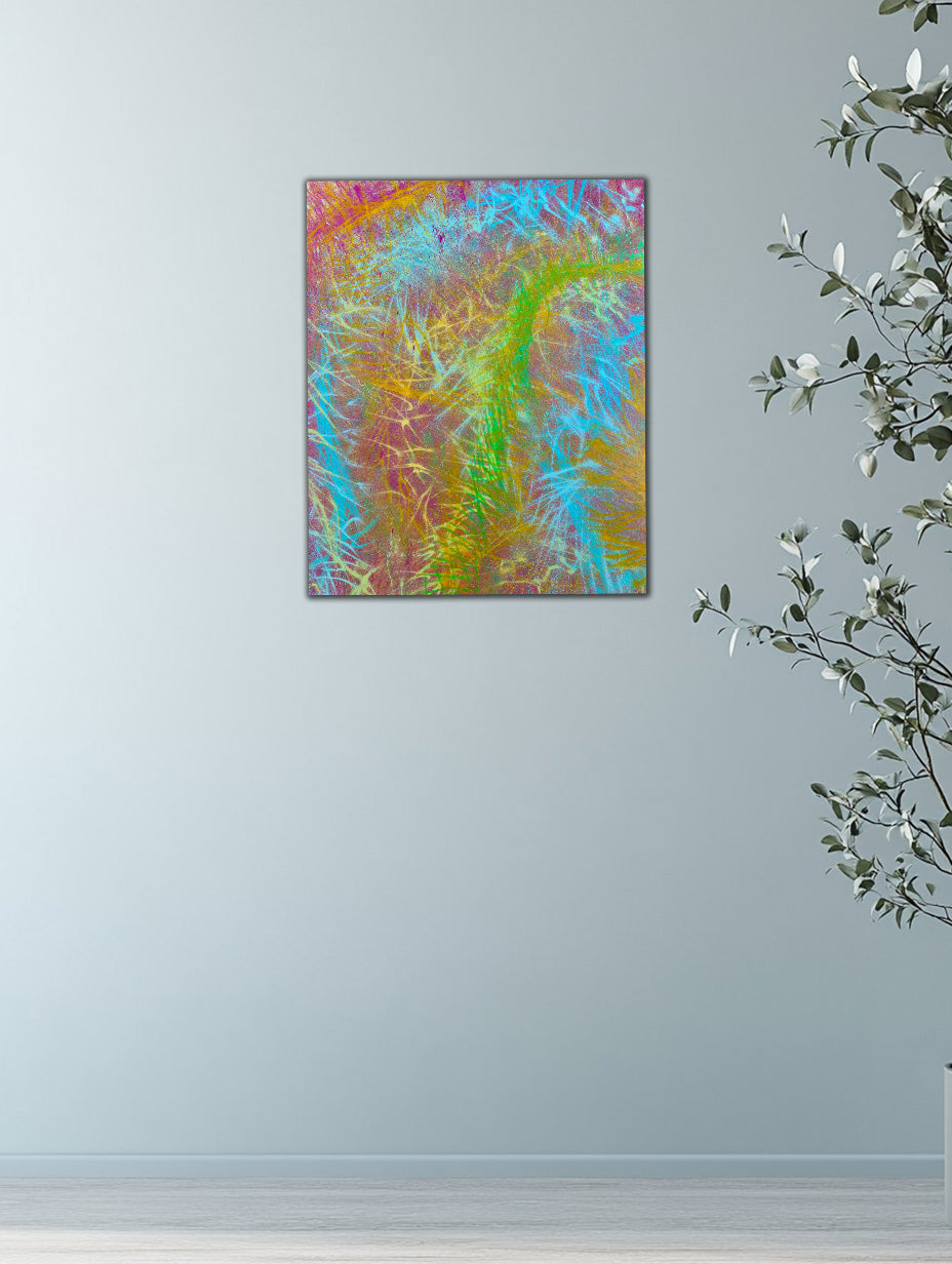 Abstract Art – Electric Spirit – Original Canvas Painting