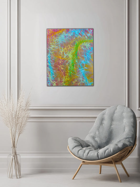 Abstract Art – Electric Spirit – Original Canvas Painting
