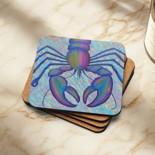 Lobster Coaster – Sea King, Marine-Inspired Artistic Cork Coaster