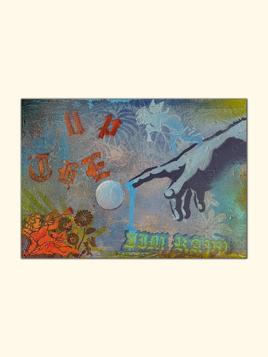 Arte Espiritual – Explota la Burbuja – Pintura Original en Lienzo